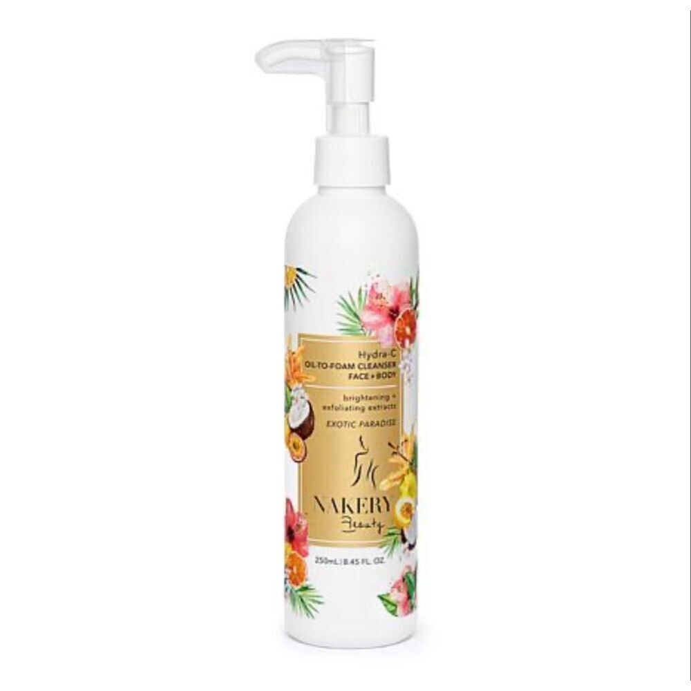 NAKERY BEAUTY - Hydra-C Oil-to-Foam Cleanser for Face+Body/Full Size/8.45 fl oz
